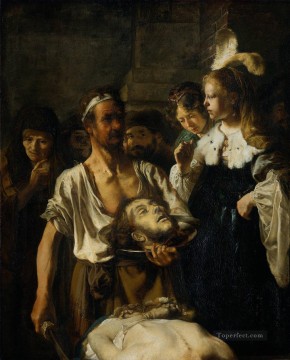 the beheading of john the baptist Rembrandt Oil Paintings